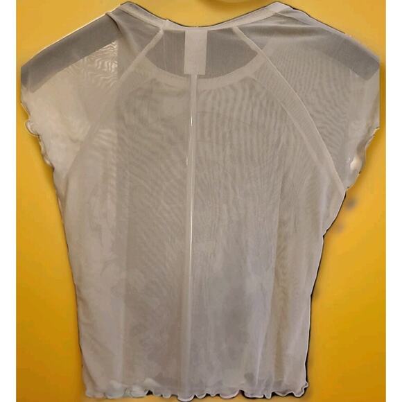 Sinful by affliction Rose Dagger short sleeve T-shirt XS NWT New CR3 Sheer - Picture 4 of 4